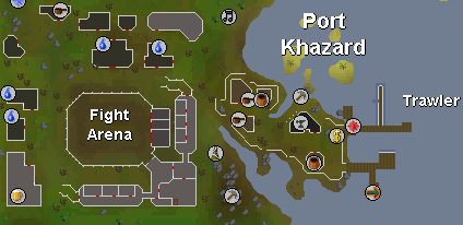 Zybez RuneScape Help's Screenshot of the Map of Port Khazard