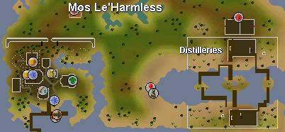 Zybez RuneScape Help's Map of Mos Le'Harmless