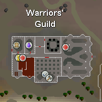 Zybez RuneScape Help Screenshot of Warriors' Guild Map