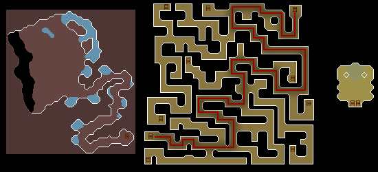 Zybez Runescape Help's map of Scaraba's Labyrinth